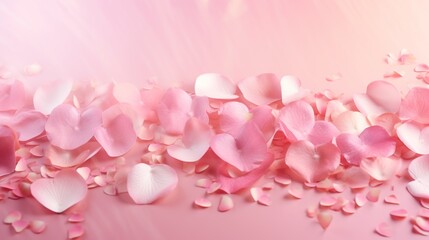 Obraz premium Soft pink pastels background, wedding, anniversary, valentines theme and concept