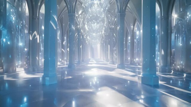 Radiant Reverie: Journeying Through the Diamond Fortress. Generative ai