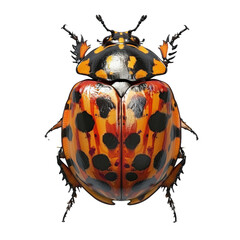 ladybug isolated on transparent background, png
