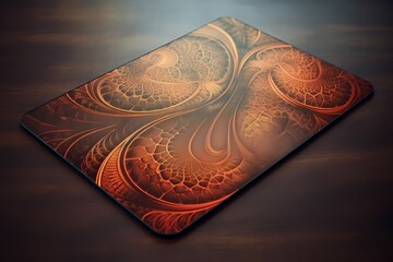Fototapeta premium Detailed image of a high-quality mousepad with intricate patterns and textures