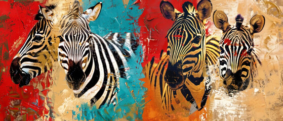 Fototapeta na wymiar Abstract Animal Print Art, Vibrant abstract background inspired by animal prints, Abstract Art with Animal Print Influence