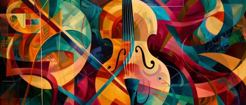 Musical Rhythm Abstraction, Visual representation of musical rhythms, Abstract visualization of musical rhythms, Creative interpretation of musical rhythms in visual form.