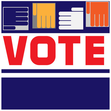 Vote - an appeal to the voter.
Call for civil responsibility, election of government officials, sign.