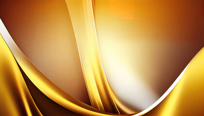 Golden trendy luxury background. AI render.