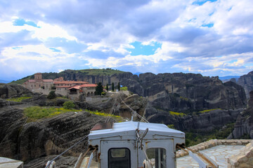 The monasteries of Meteora in sunshine
