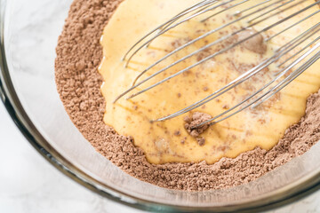 Whisking Delight - Chocolate Bundt Cake in the Making