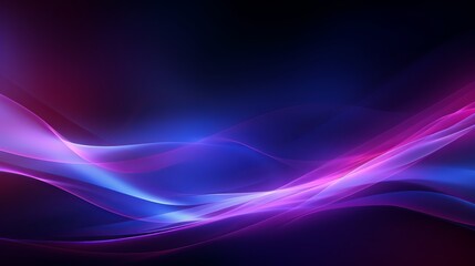 Ultraviolet background. Defocused neon light. UV led rays. Blur pink purple blue color gradient smooth glow beam pattern on dark abstract mask layer