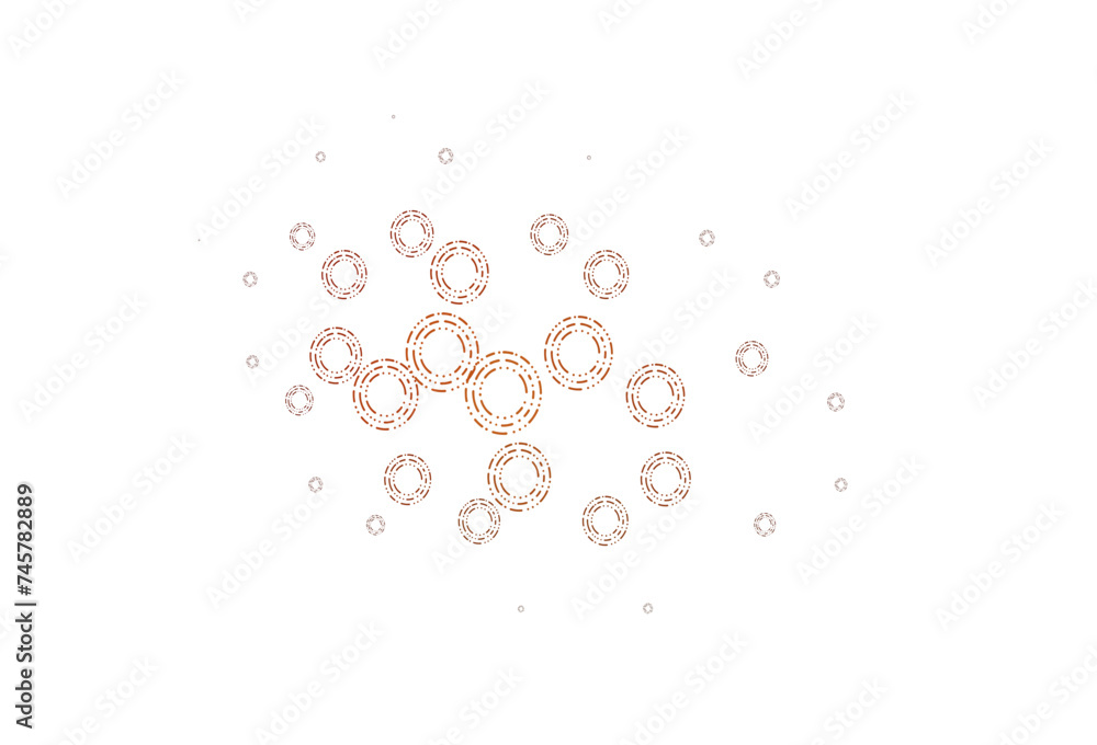 Poster Light red vector layout with circle shapes.