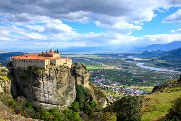 The monasteries of Meteora in sunshine