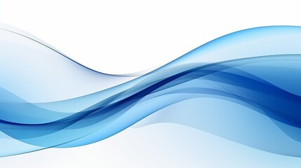 Blue wave abstract background for flyer brochure ad design