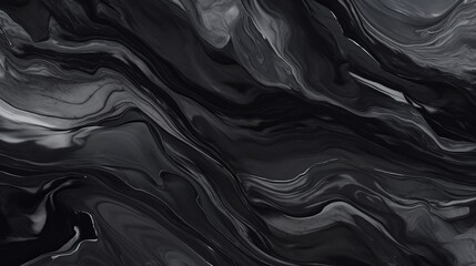 Black Marble ink texture acrylic painted waves texture background. pattern can used for wallpaper or skin wall tile luxurious