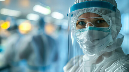 With a sense of urgency, virologists in masks work tirelessly in the laboratory, their collaborative efforts focused on developing strategies to mitigate the impact of viral outbre