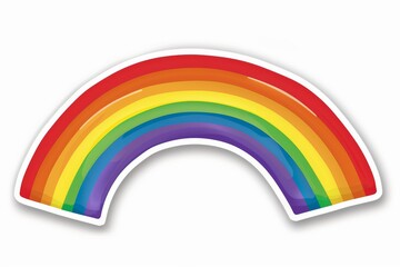 LGBTQ Sticker love bond design. Rainbow sympathetic sticker motive lgbtq representation sticker diversity Flag illustration. Colored lgbt parade gradient interpolation. Gender speech pride journey
