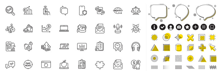 Fototapeta na wymiar Set of Phone payment, Euro rate and Approve line icons for web app. Pictogram icon Vector