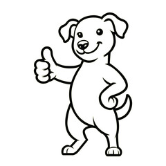 Jack Russell Terrier Happy Thumbs-Up illustration Vector

