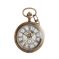 pocket watch isolated on transparent background, png