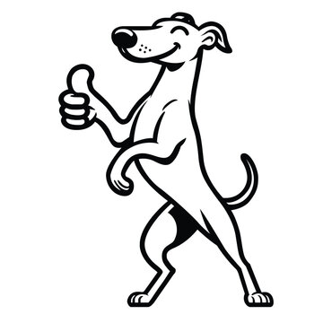 recommend clip art: 
                    Whippet Happy Thumbs-Up illustration Vector
                    