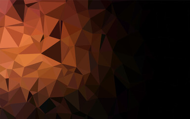 Dark Red vector abstract polygonal texture.