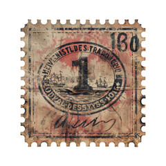 Obraz premium stamp isolated on transparent background, png