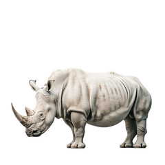 rhinoceros isolated on transparent background, png