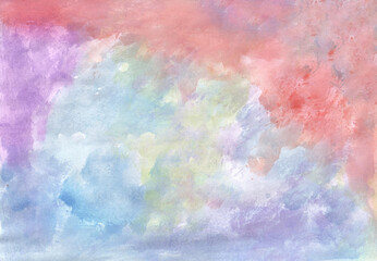 Naklejka premium Colorful watercolor abstract background