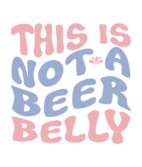 Retro Pregnancy  Craft Design. T-shirt Design. Illustration