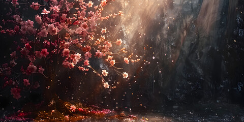 Obraz na płótnie Canvas Fruit Blossom Background: Fresh and Colorful Texture