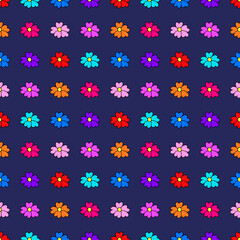 Bright seamless illustration with floral ornament.