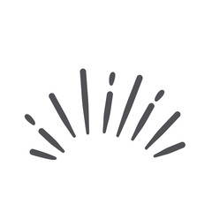 Comic explosion icon, manga doodle element. Funny retro boom and bang effect with sparks line motion, radial burst, bright emotions of character. Explosion of comic book style vector illustration