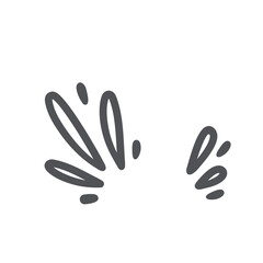 Comic splash effect icon, manga doodle element. Funny retro abstract droplets splash action and confusion, frustration emotion of character. Expression element of comic book style vector illustration