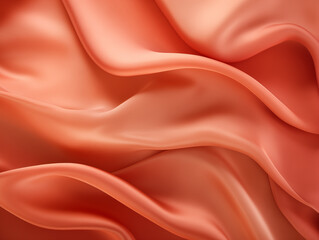 Fototapeta premium Sophisticated Orange Silk: Luxurious and Smooth Fabric Background for Website - Elevate Your Design with the Elegance of Silken Opulence, Perfect for a Touch of Refinement and Style