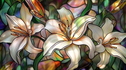 Stained Glass flower 