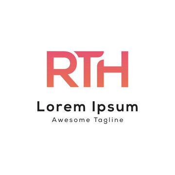 vector letter rth initial logo