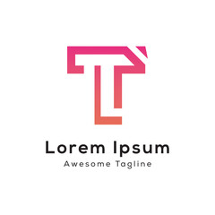 letter tl creative logo design icon