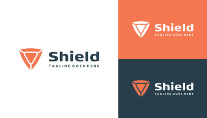 Simple Protection Shield For Strong Security Guard Logo Design
