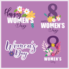 Vector Illustration International Women's Day Editable Post Banner Template