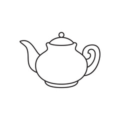 Kettle line icon, kitchen and teapot, kettle vector icon.