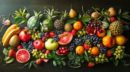 Keuken spatwand met foto Reativity of fruit arts © shaiq