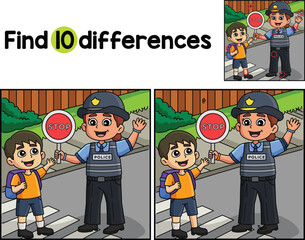 Police Traffic Officer Find The Differences