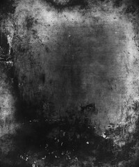 Dark grunge background, scratched wall, damaged texture - 745801422