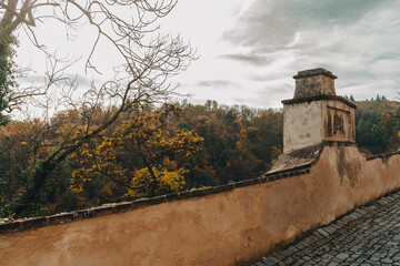 Castle Krivoklat, mediaeval gothic walls