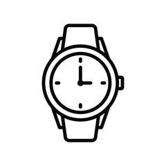 watch icon vector design template simple and clean