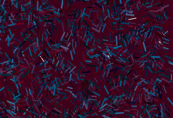 Dark blue, red vector template with repeated sticks.