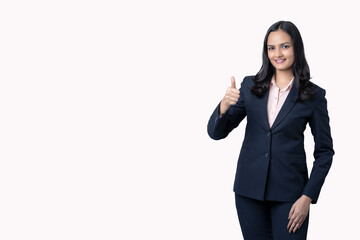 Business woman with different poses an expressions on white background.  
