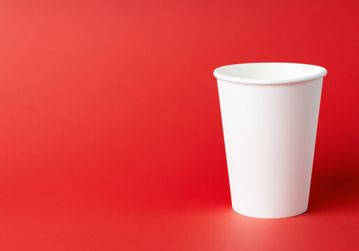 The paper cup for hot drinks