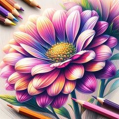 flower, dahlia, pink, blossom, beautiful, closeup, petals