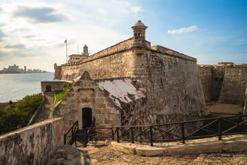 Castle of the Three Kings of Morro in havana, or habana, cuba - 745808621