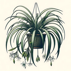 spider plant plant flower pot picture plant picture