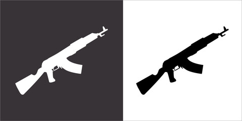 Illustration vector graphics of gun icon