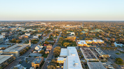 Suburban area in Jacksonville, Florida.